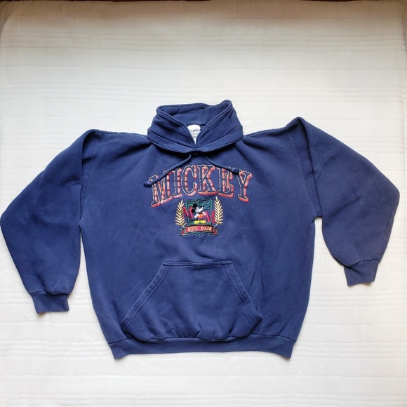 Vintage Disney Store 'Mickey' Blue Crewneck Large - Picture 3 of 7